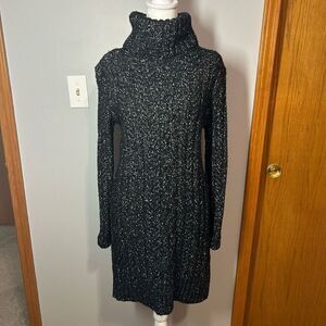 Banana Republic Heritage collection black white cable knit wool alpaca blend swe